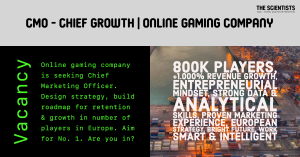 Chief Marketing Officer _ Chief Growth Officer online gaming company Amsterdam vacancy