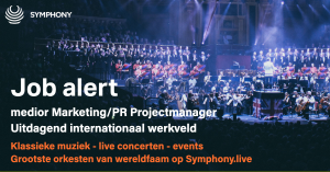marketing PR projectmanager vacature symphony orkesten amsterdam